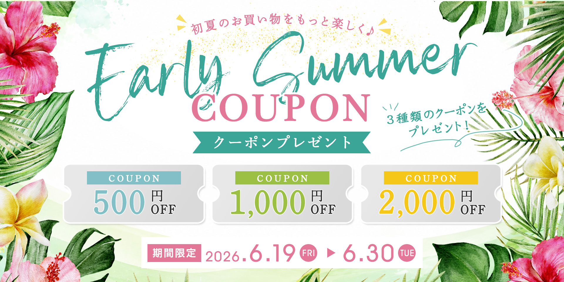 Early Summer クーポン